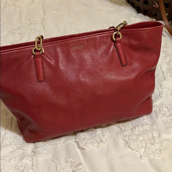 Coach Handbags - Red Leather Coach purse